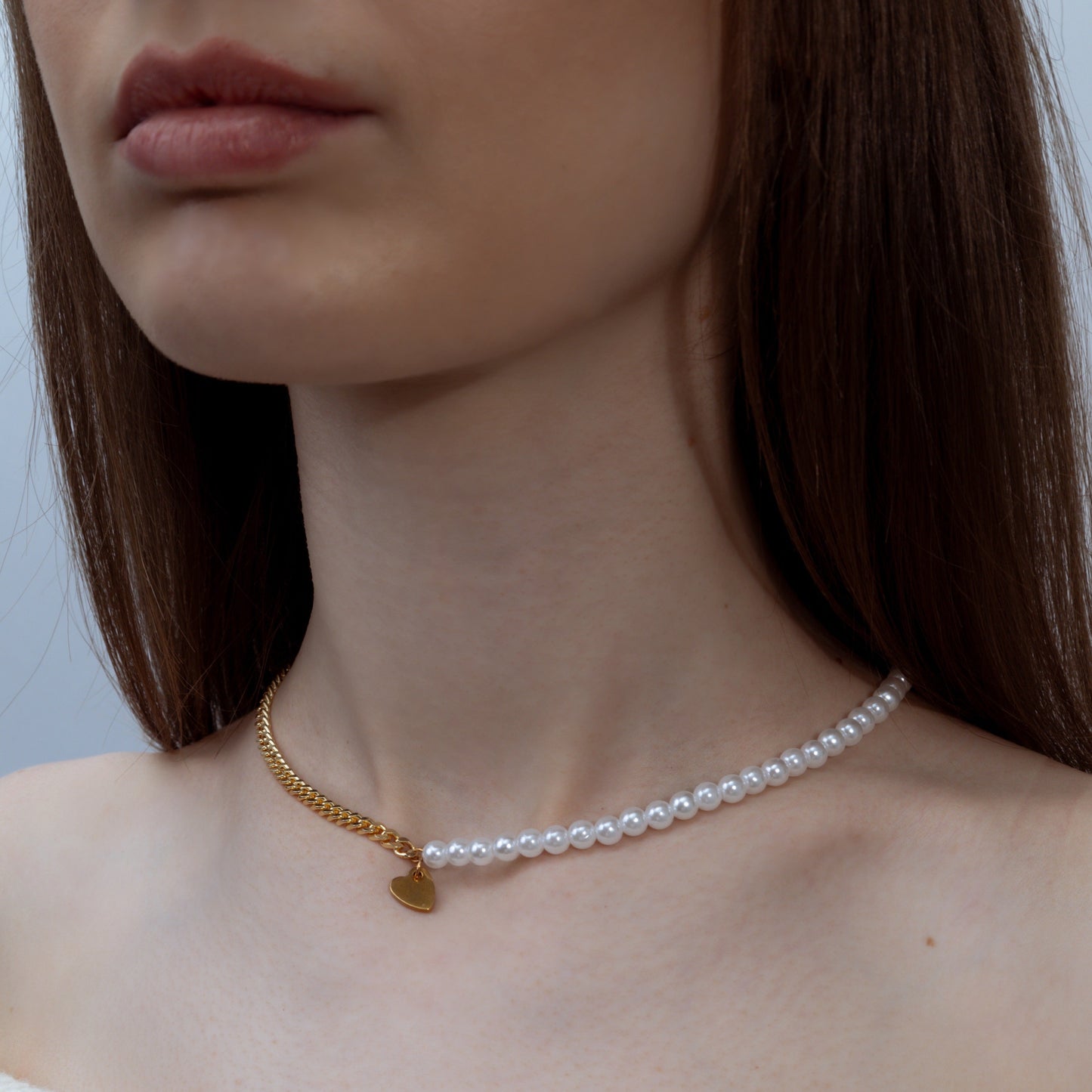 Heartbeat Pearl necklace