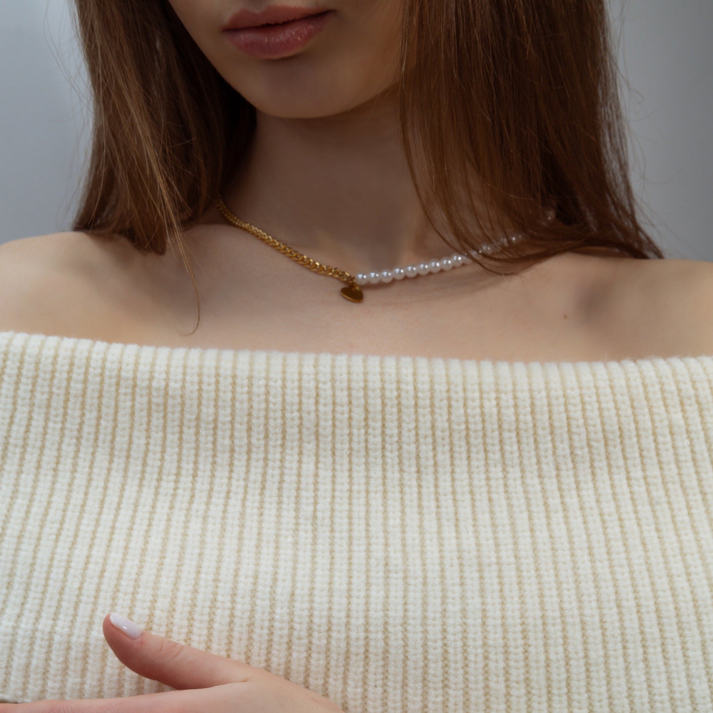 Heartbeat Pearl necklace